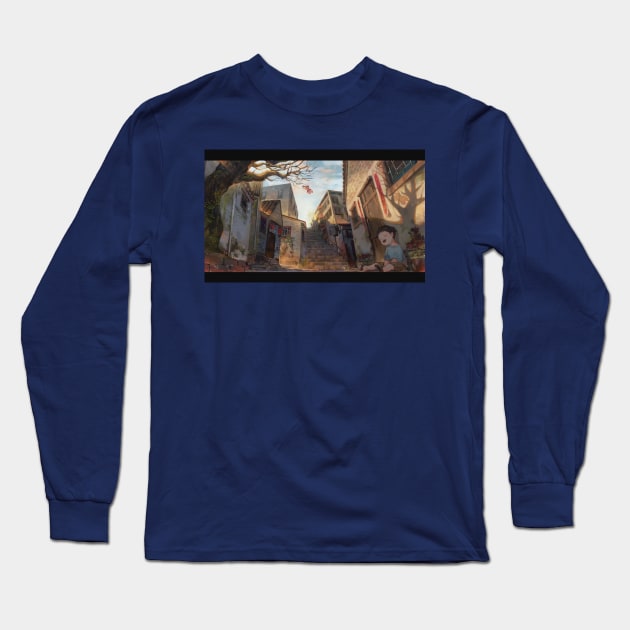 The alley Long Sleeve T-Shirt by Clivef Poire